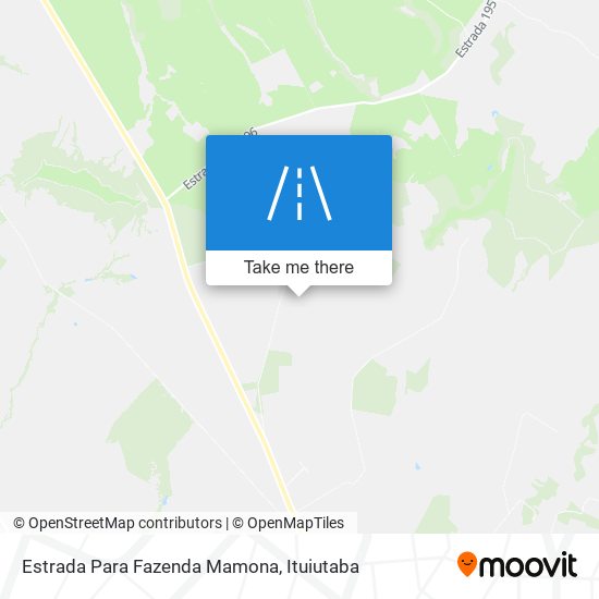 Mapa Estrada Para Fazenda Mamona