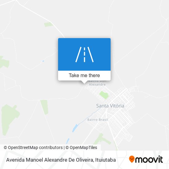 Mapa Avenida Manoel Alexandre De Oliveira