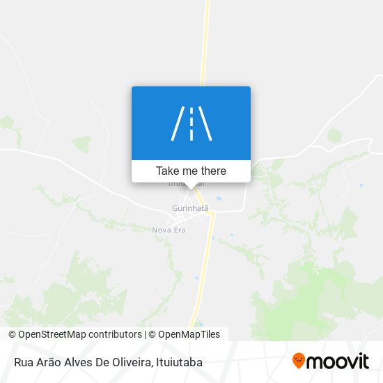 Mapa Rua Arão Alves De Oliveira