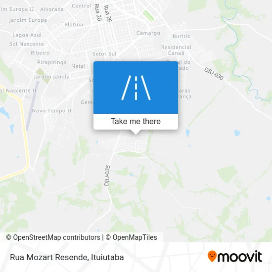 Rua Mozart Resende map