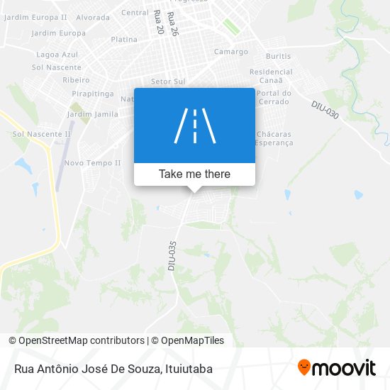 Rua Antônio José De Souza map