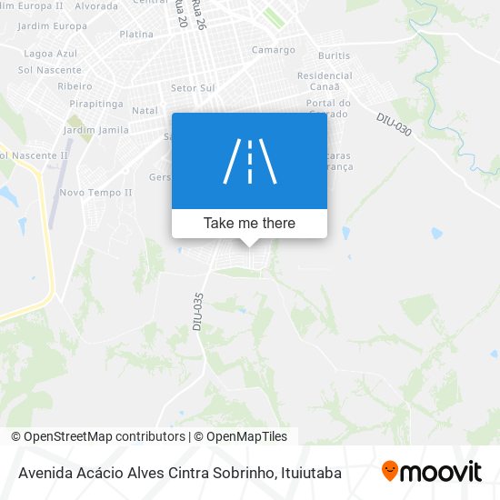 Avenida Acácio Alves Cintra Sobrinho map