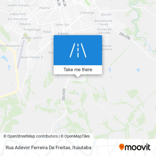 Mapa Rua Adevor Ferreira De Freitas