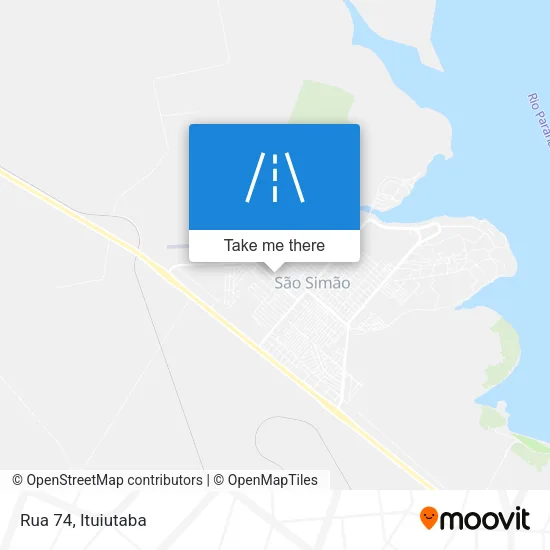 Rua 74 map