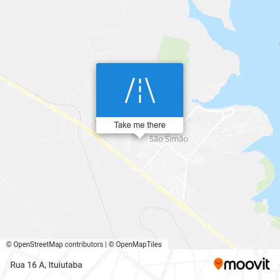Rua 16 A map