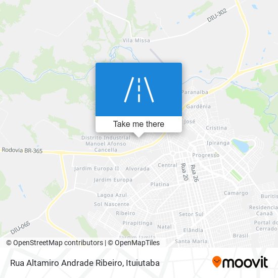 Rua Altamiro Andrade Ribeiro map