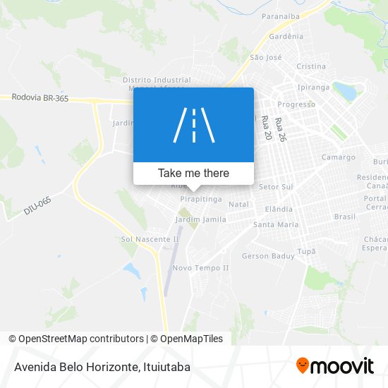Mapa Avenida Belo Horizonte