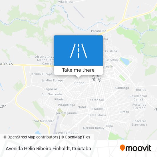 Mapa Avenida Hélio Ribeiro Finholdt