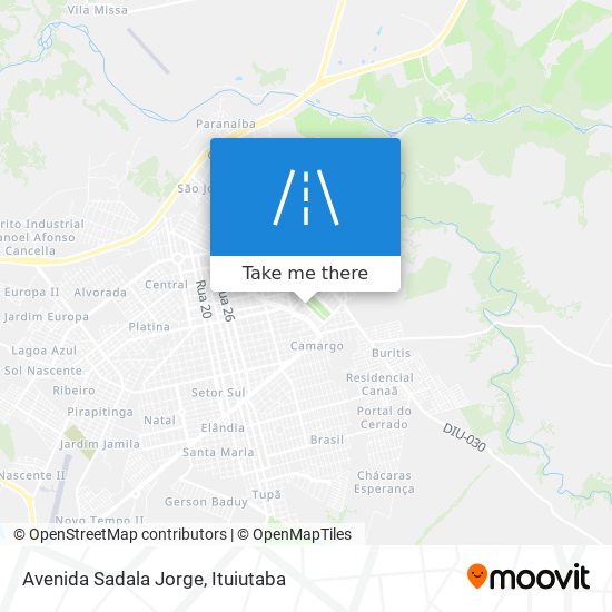 Mapa Avenida Sadala Jorge