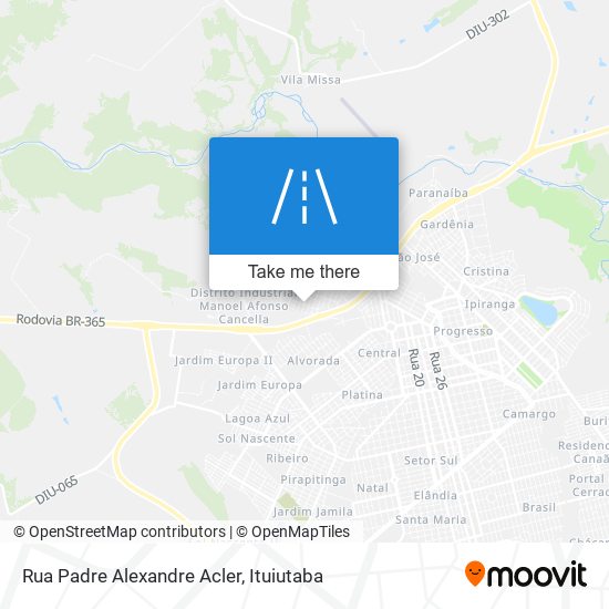 Rua Padre Alexandre Acler map