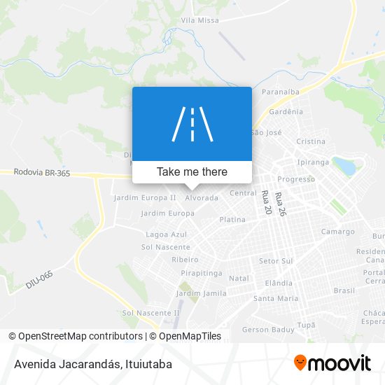 Avenida Jacarandás map