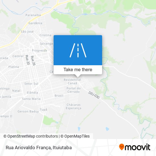 Mapa Rua Ariovaldo França