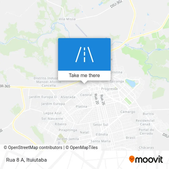 Rua 8 A map