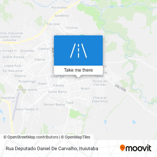 Mapa Rua Deputado Daniel De Carvalho