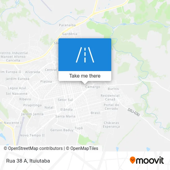 Rua 38 A map