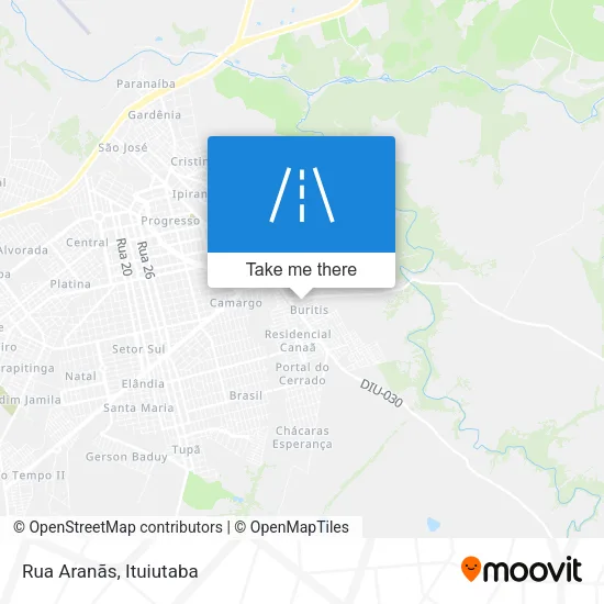 Rua Aranãs map