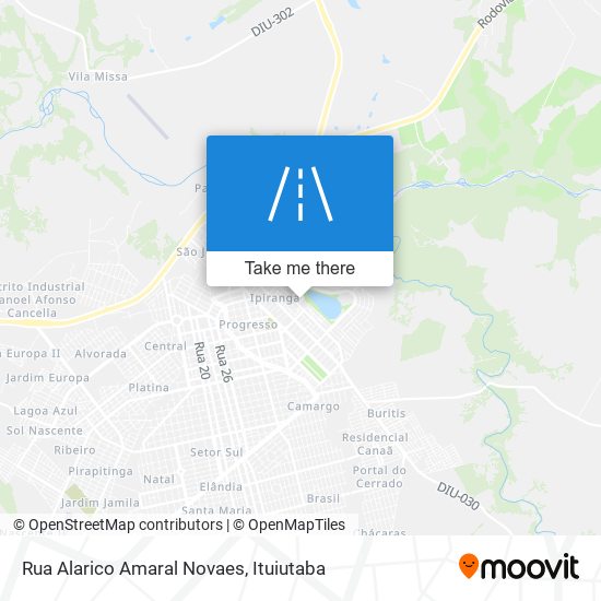 Mapa Rua Alarico Amaral Novaes