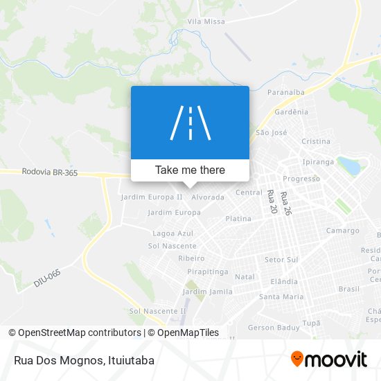 Mapa Rua Dos Mognos