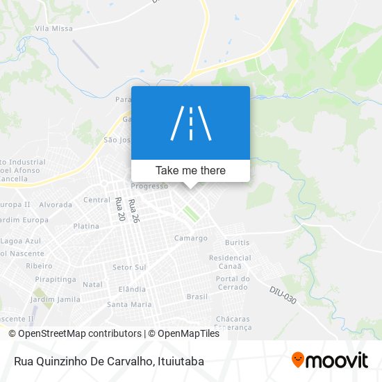 Mapa Rua Quinzinho De Carvalho