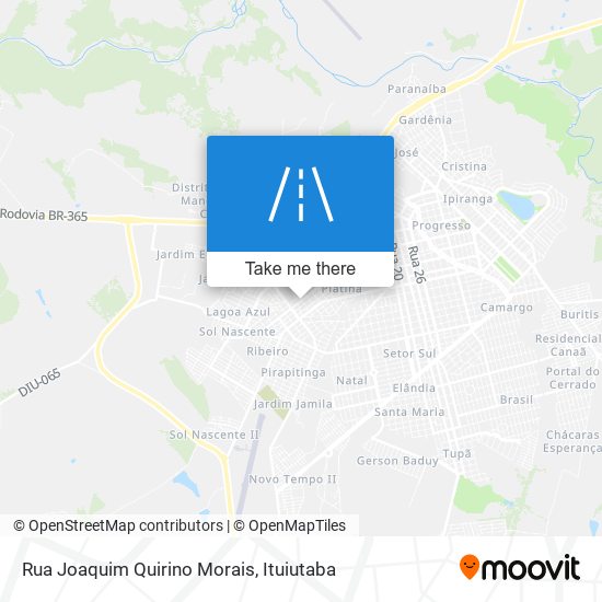 Mapa Rua Joaquim Quirino Morais