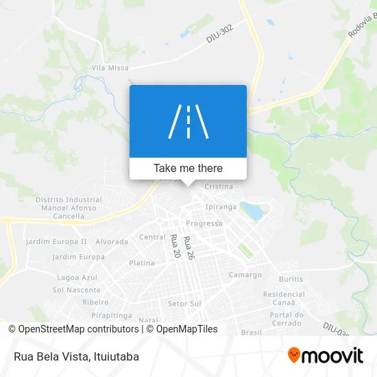 Rua Bela Vista map