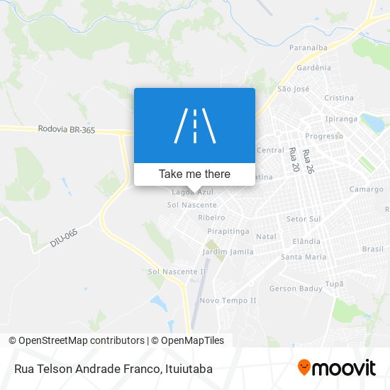 Mapa Rua Telson Andrade Franco