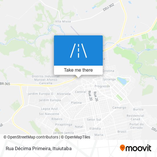 Rua Décima Primeira map