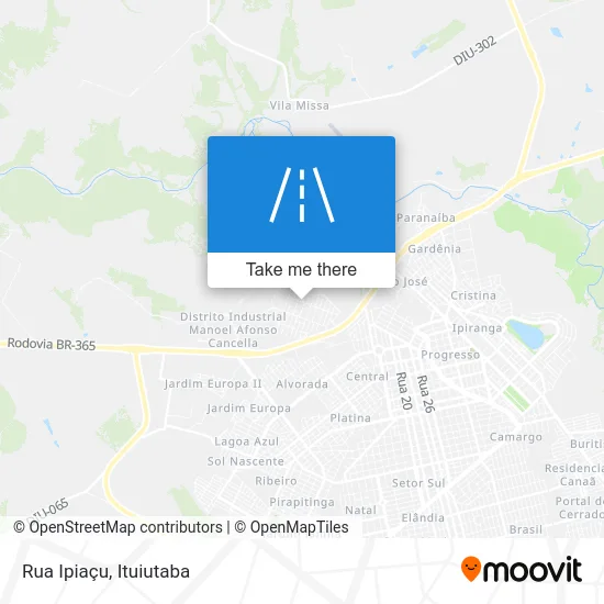 Rua Ipiaçu map