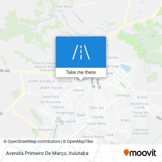 Mapa Avenida Primeiro De Março