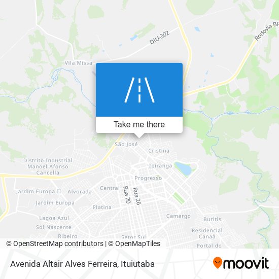 Mapa Avenida Altair Alves Ferreira