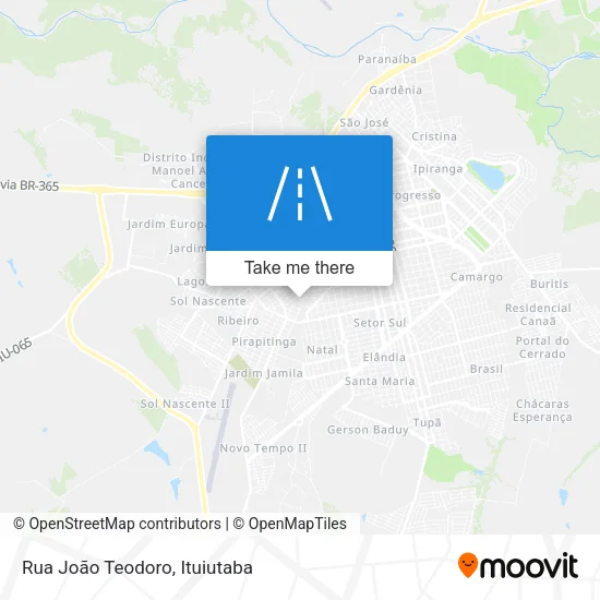 Rua João Teodoro map