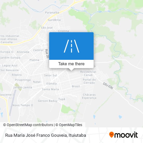 Mapa Rua Maria José Franco Gouveia