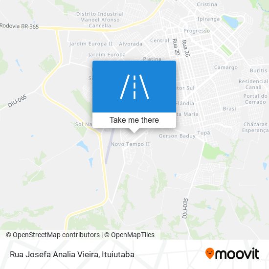 Mapa Rua Josefa Analia Vieira