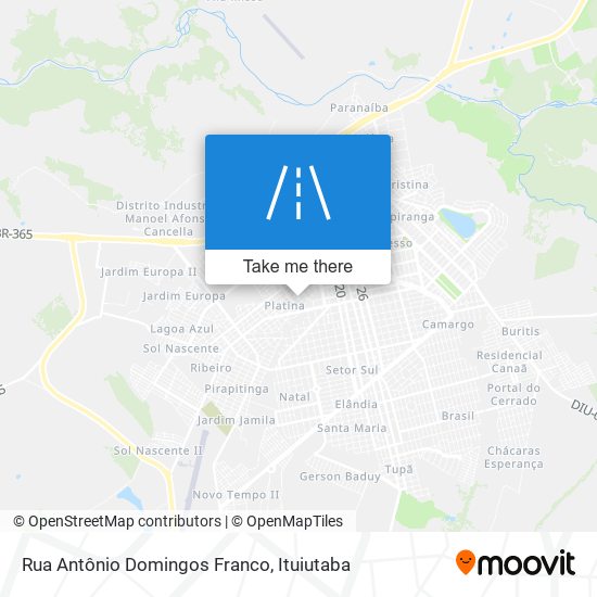 Rua Antônio Domingos Franco map