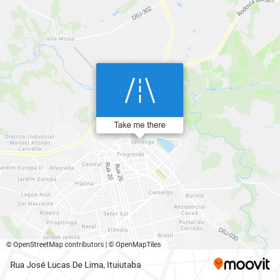 Mapa Rua José Lucas De Lima