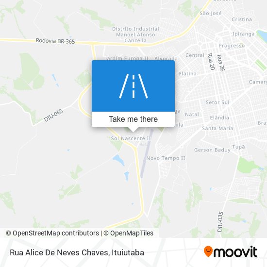 Mapa Rua Alice De Neves Chaves