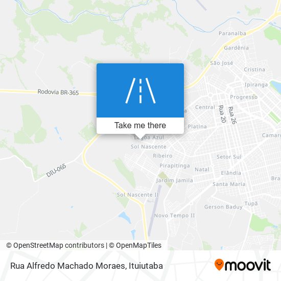 Mapa Rua Alfredo Machado Moraes