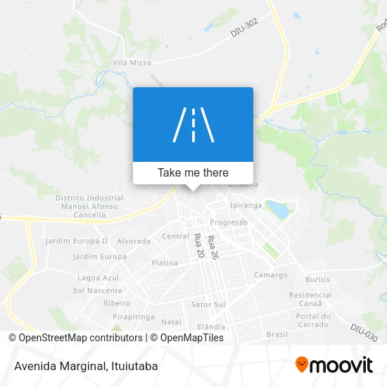 Mapa Avenida Marginal