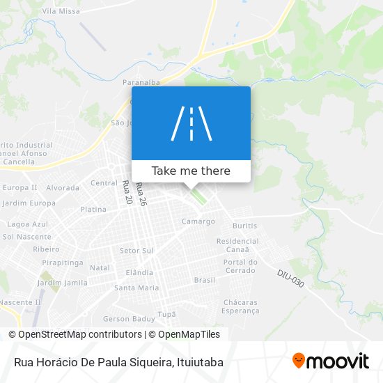 Mapa Rua Horácio De Paula Siqueira