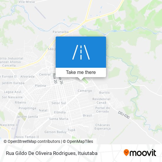 Mapa Rua Gildo De Oliveira Rodrigues