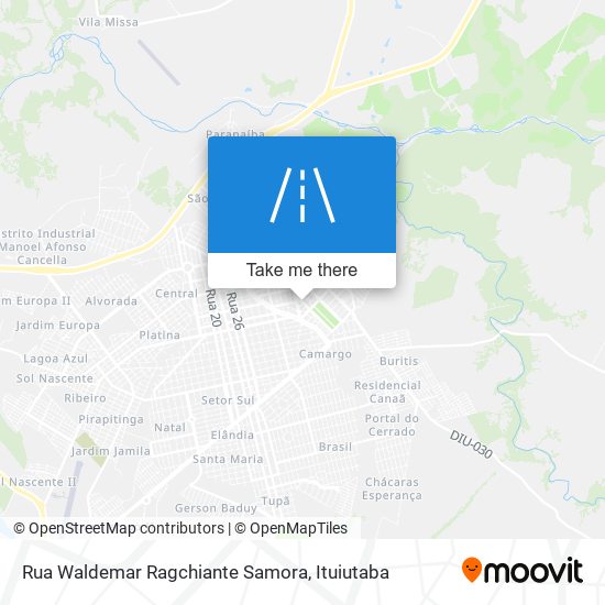 Rua Waldemar Ragchiante Samora map