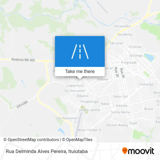 Rua Delminda Alves Pereira map