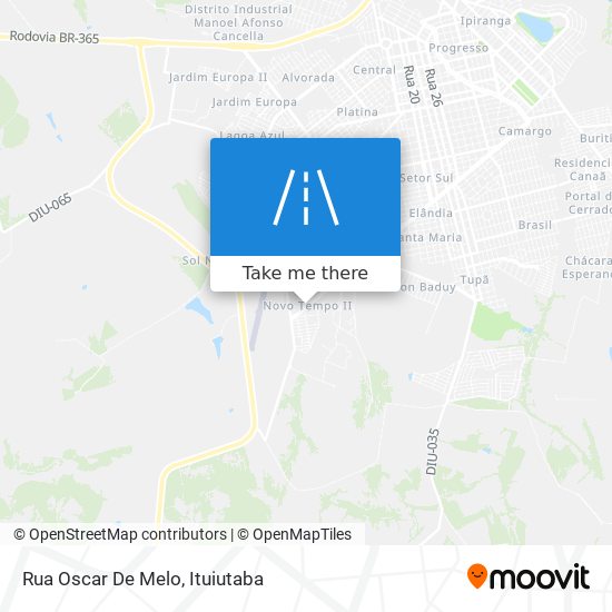 Mapa Rua Oscar De Melo