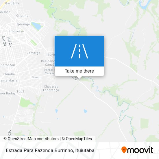 Estrada Para Fazenda Burrinho map