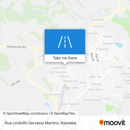 Rua Lindolfo Gervásio Martins map