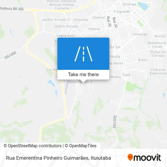 Rua Emerentina Pinheiro Guimarães map