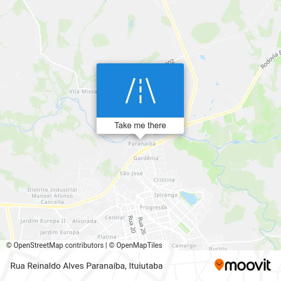 Rua Reinaldo Alves Paranaíba map