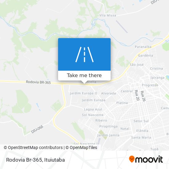 Rodovia Br-365 map