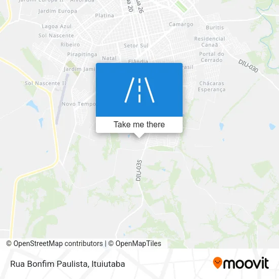 Rua Bonfim Paulista map
