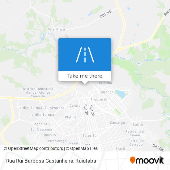 Rua Rui Barbosa Castanheira map